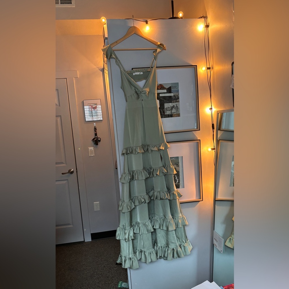 Altar’d State Alana Marie Ruffle Maxi Dress